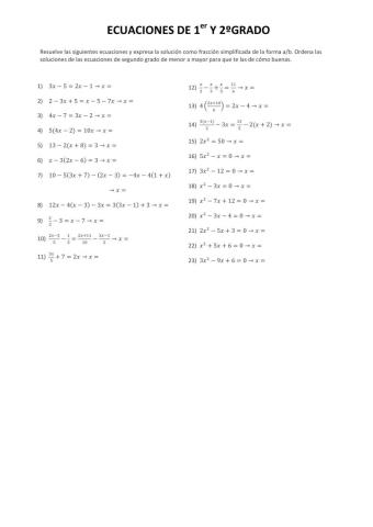 AMP-Ecuaciones de 1er y 2º grado