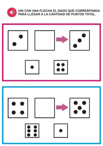 Completamos las sumas