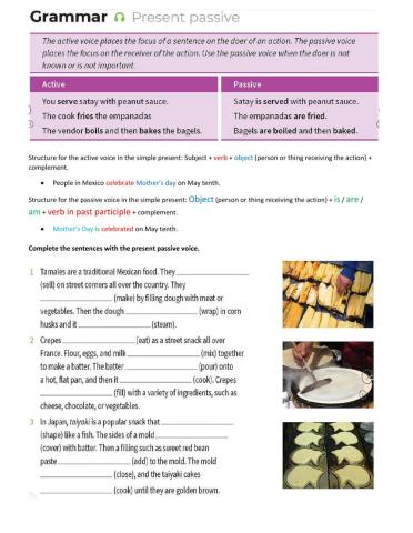 Simple present passive