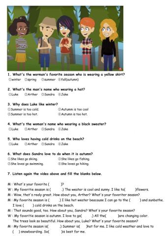 10. What season do you like?