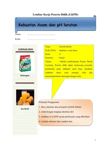 Menghitung pH asam Basa