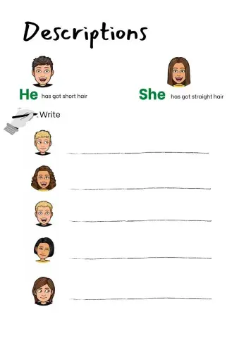 Descriptions (hair)