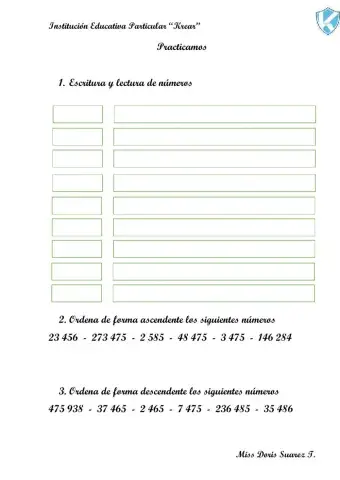 Ascendente y descendente