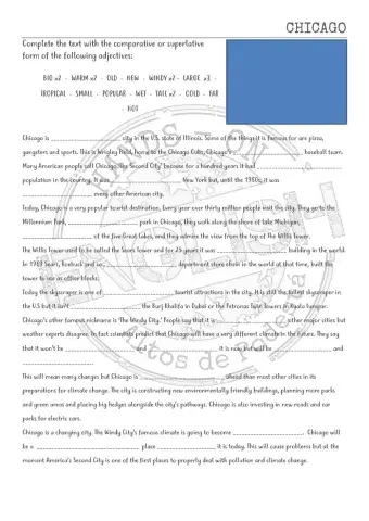 Chicago- english file pre-intermediate