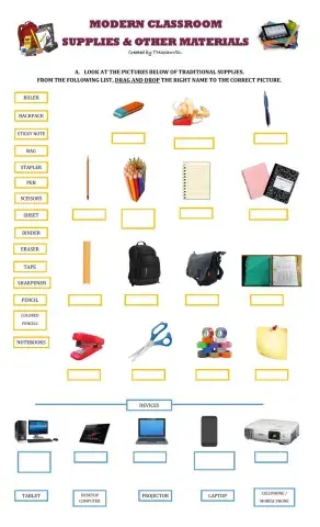 Modern Classroom Supplies and Materials