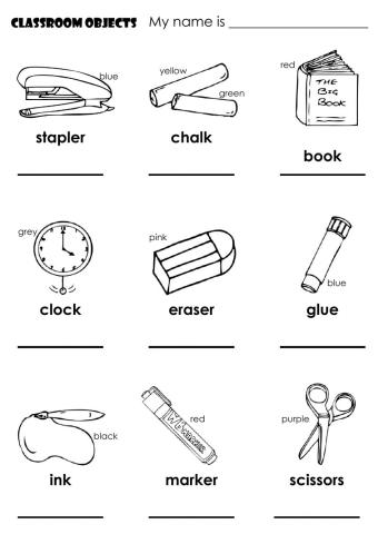 Classroom objects