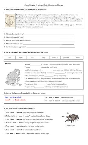 Project: Hogwarts, Care of Magical Creatures 1