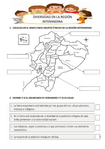 Diversidad cultural- Región Interandina Ecuador