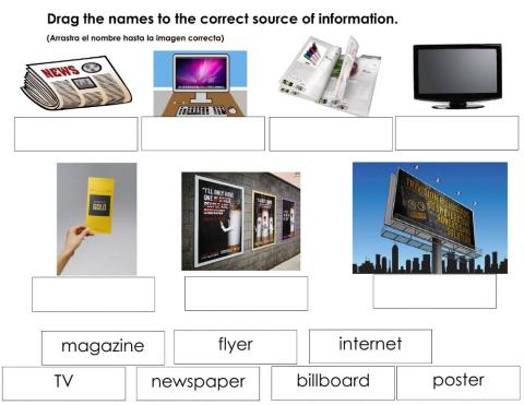 Souerces for advertisements