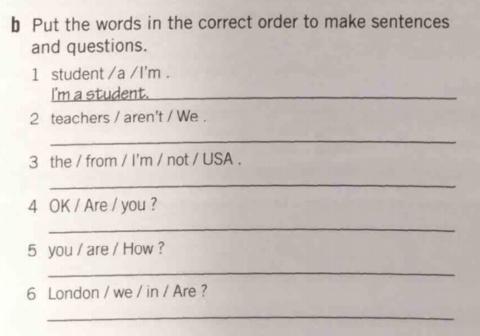 Countries and Nationalities - verb tobe