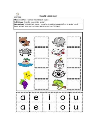 Sonido inicial vocálico