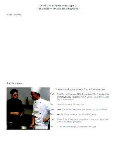 Conditional Sentences Type 2