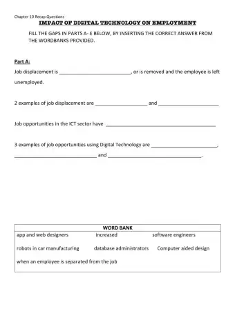 Digital Technology - Chapter 10