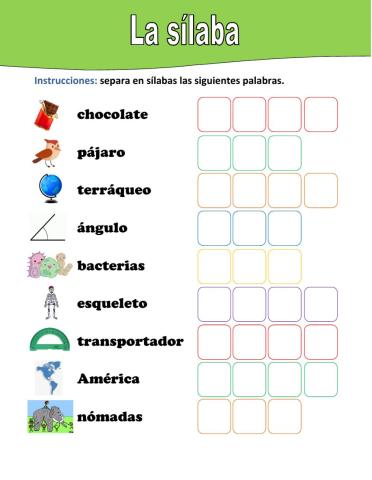 Las sílabas