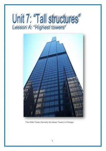 3°1°- English for Construction- Skyscrapers (2020)