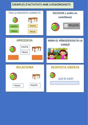 Exemples d'activitats