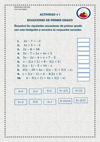 Ecuaciones en los enteros 