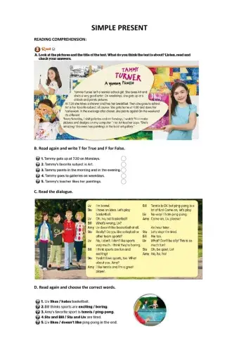 Reading comprehension