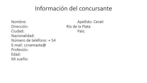 Personal information