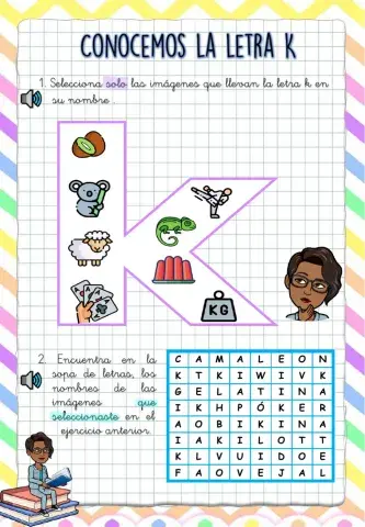 Conocemos la letra k