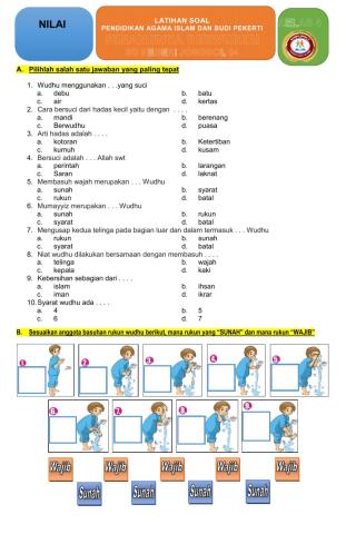 Latian PH Agama Kelas 4