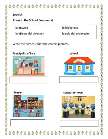 Areas in the School Compound