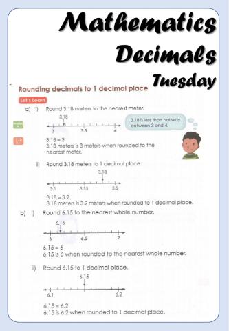 Mathematics - 4B - Decimals L