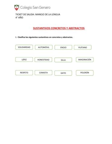 Sustantivos concreto y abstracto 2