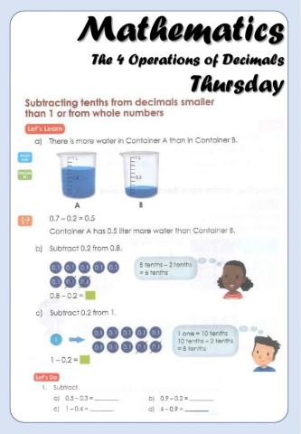 Mathematics - 4B - Decimal Operations B