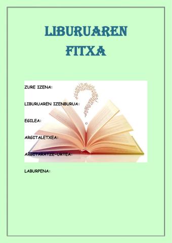 Liburuaren fitxa
