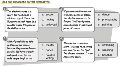 Elective subjects