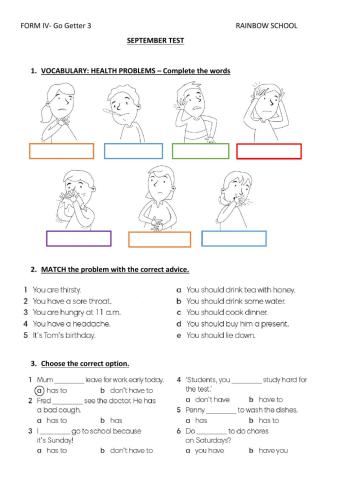 September test FORM IV