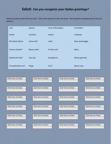 Cultural studies:  Italian