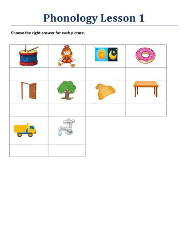 Phonology Lesson 1 Book 1