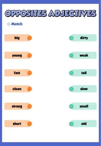 Opposite Adjectives