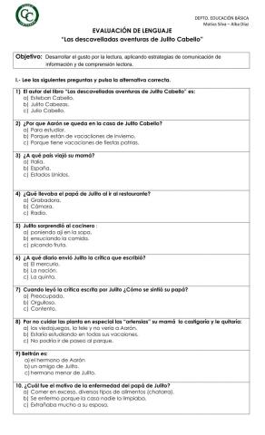 Las descabelladas aventuras de Julito Cabello, Evaluación