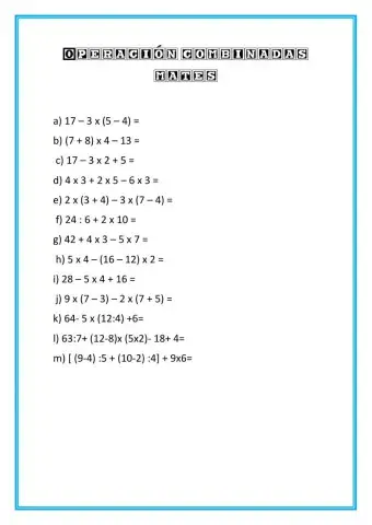Operaciones Combinada