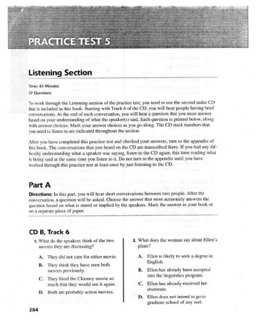 Esli Toefl 2. Listening Section 2020