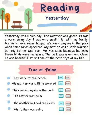 Yesterday - Was Were