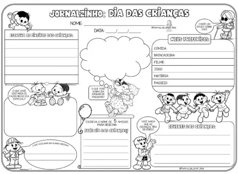 Jornalzinho do dia das crianças.