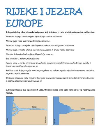 Rijeke i jezera Europe