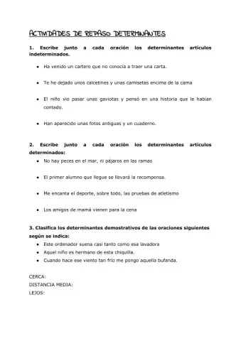 Repaso demostrativos 5º primaria