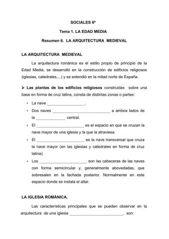 La arquitectura medieval