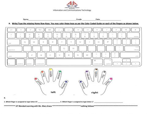 ICT: The Home Row Keys