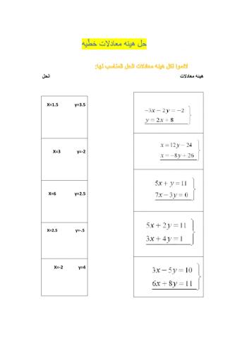 מערכת משוואות