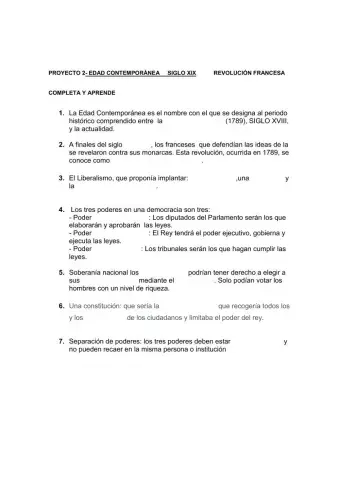 Siglo-XIX-2 Revolución francesa