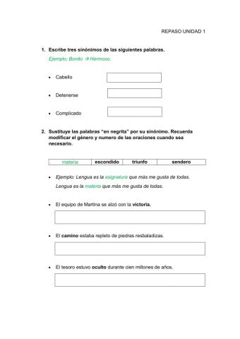 Sinónimos, prefijos y g.nominal