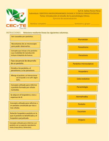 Introducción al estudio de la parasitología clínica