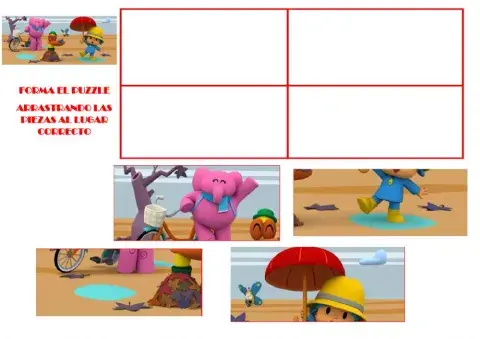 Puzzle pocoyo otoño