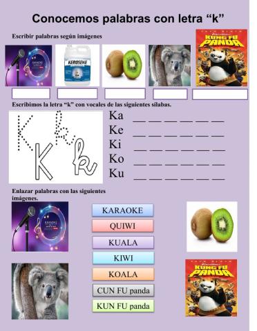 Consonante letra K